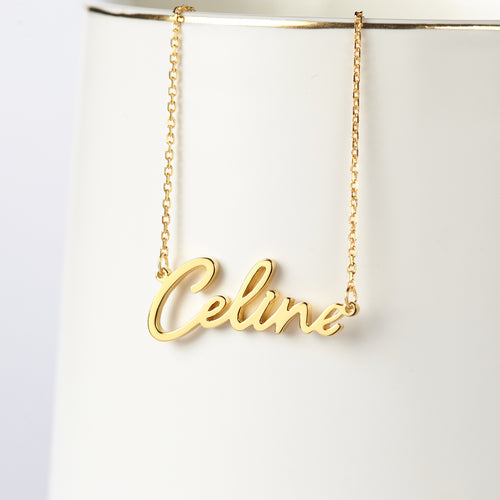 Colar com Nome Personalizado — Prata Esterlina & Banhado a Ouro 18K