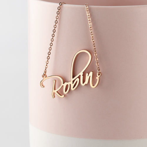 Colar com Nome Personalizado — Prata Esterlina & Banhado a Ouro 18K